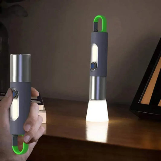 Multifunctional LED Flashlight USB Rechargeable