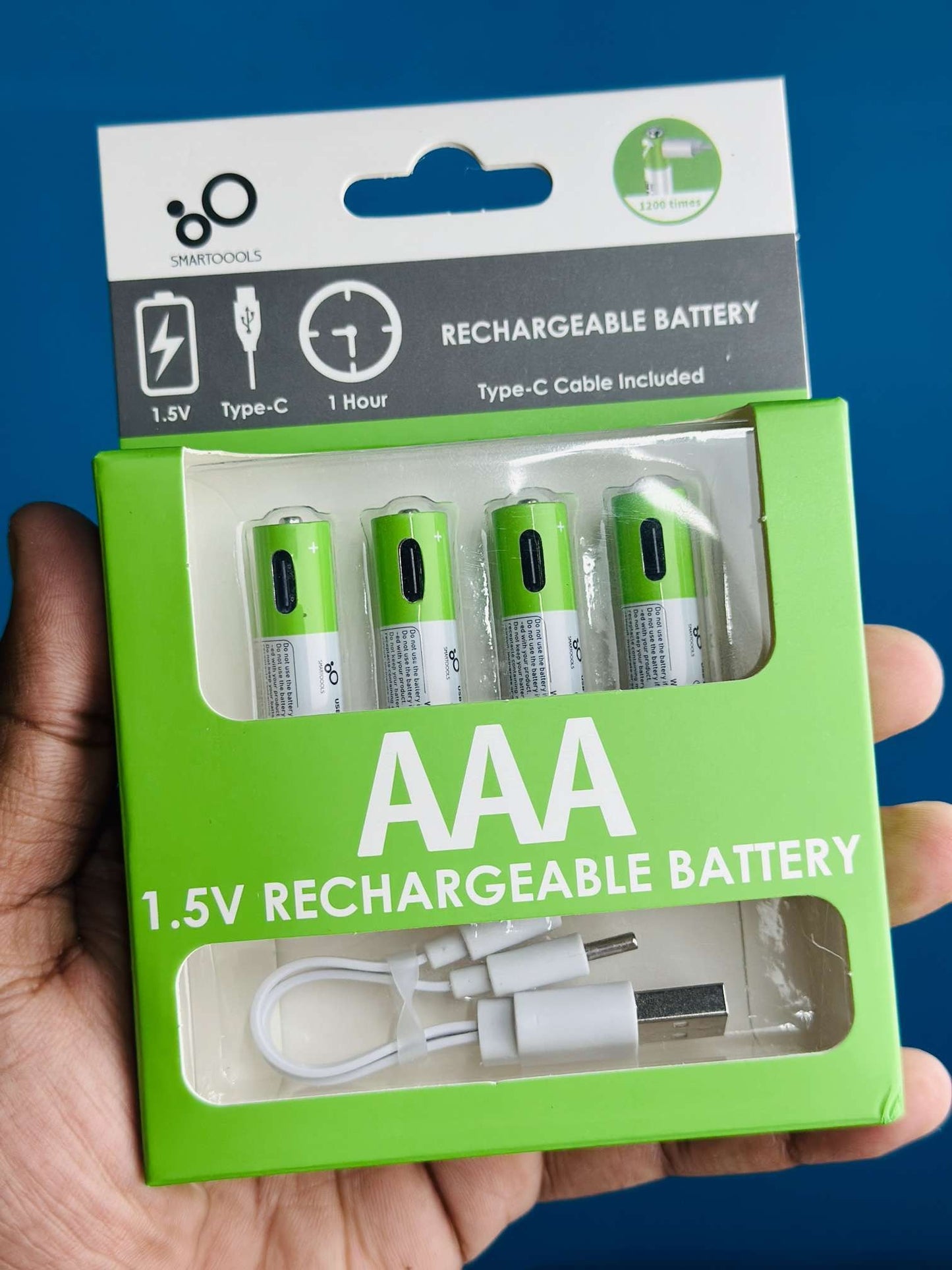 Smart Rechargeable Batteries Type-C (4pcs Set)