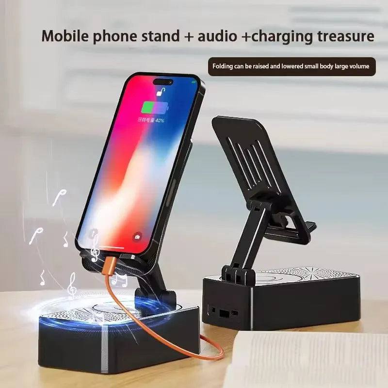 3 In 1 Viral Bluetooth Speaker+Phone Stand+Powerbank