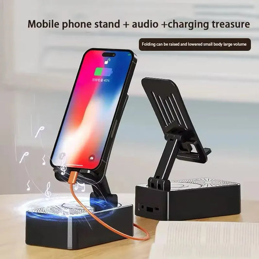 3 In 1 Viral Bluetooth Speaker+Phone Stand+Powerbank