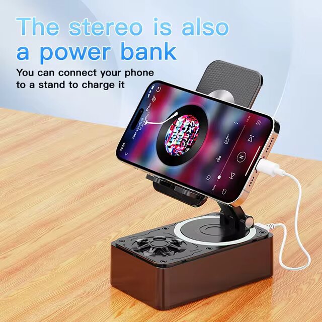 3 In 1 Viral Bluetooth Speaker+Phone Stand+Powerbank